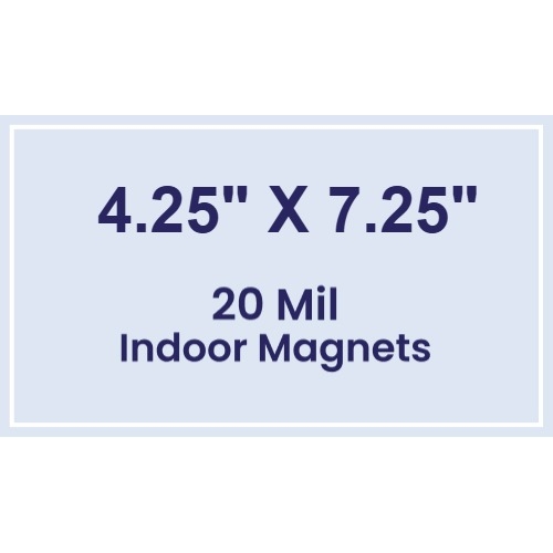 Magnet - 4.25x7.25 Square Corners - 20 Mil