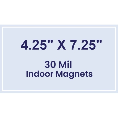 Magnet - 4.25x7.25 Square Corners - 30 Mil
