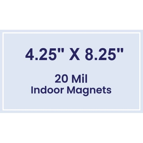 Magnet - 4.25x8.25 Square Corners - 20 mil