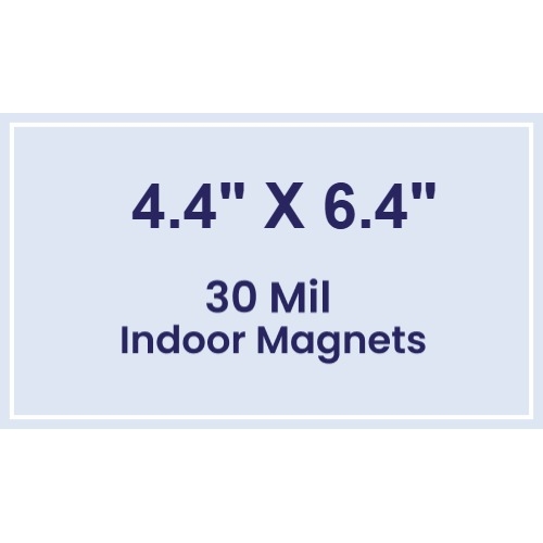 Magnet - 4.4x6.4 Square Corners - 30 Mil