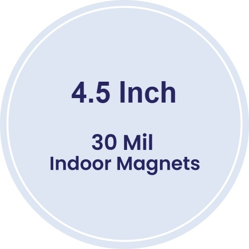 Magnet - 4.5 Inch Diameter Circle - 30 Mil
