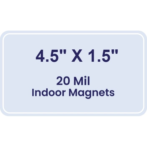 Magnet - 4.5x1.5 Round Corners - 20 mil