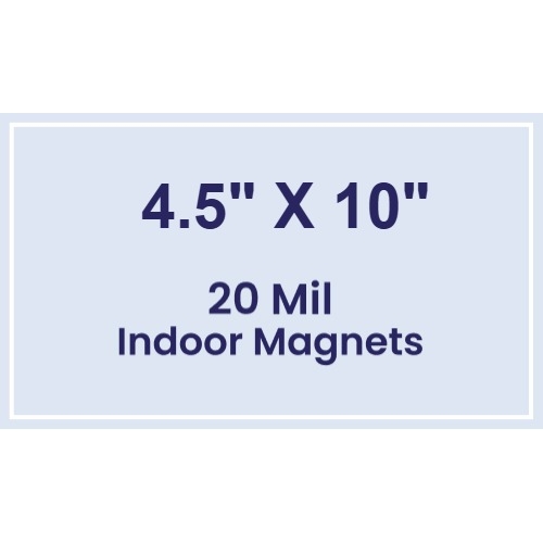 Magnet - 4.5x10 Square Corners - 20 mil