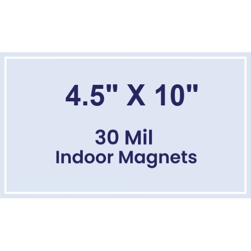 Magnet - 4.5x10 Square Corners - 30 Mil
