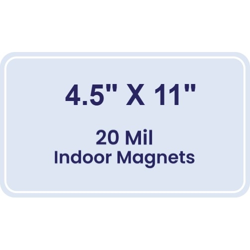 Magnet - 4.5x11 Round Corners - 20 mil