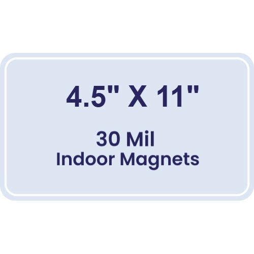 Magnet - 4.5x11 Round Corners - 30 Mil