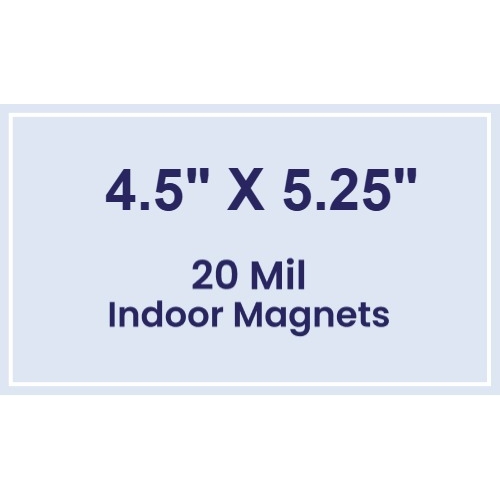 Magnet - 4.5x5.25 Square Corners - 20 Mil