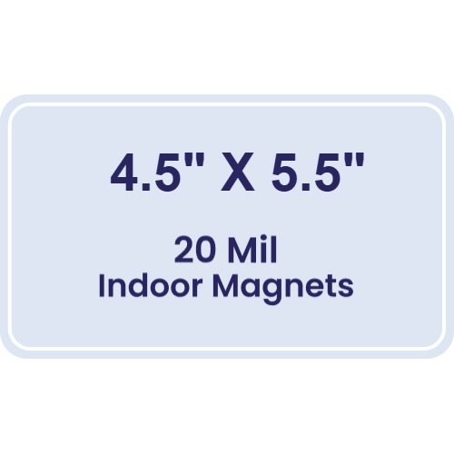 Magnet - 4.5x5.5 Round Corners - 20 Mil