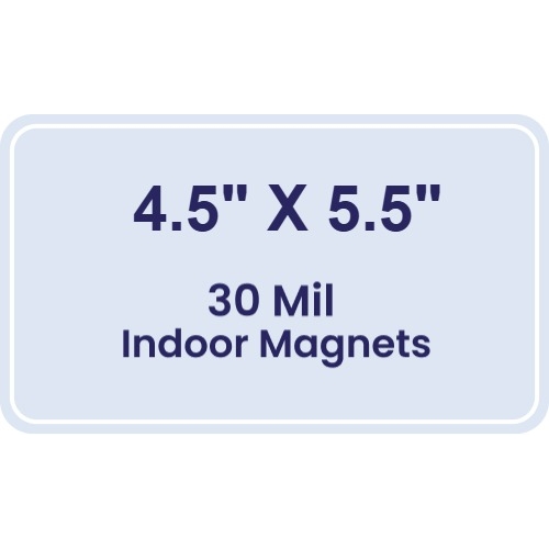 Magnet - 4.5x5.5 Round Corners - 30 Mil
