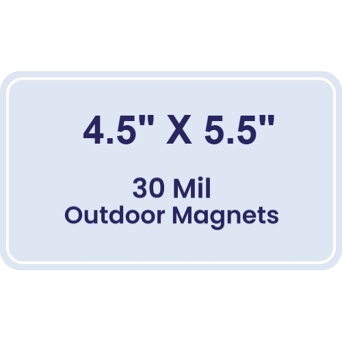 Magnet - 4.5x5.5 Round Corners - 30 Mil - Outdoor Safe