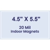 Magnet - 4.5x5.5 Square Corners - 20 mil