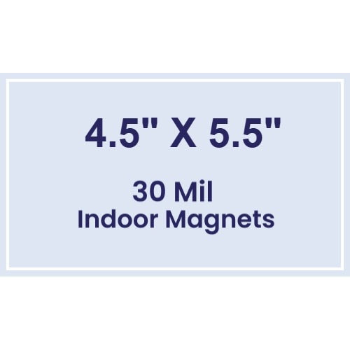 Magnet - 4.5x5.5 Square Corners - 30 Mil