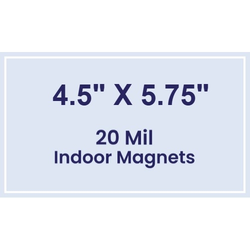 Magnet - 4.5x5.75 Square Corners - 20 mil