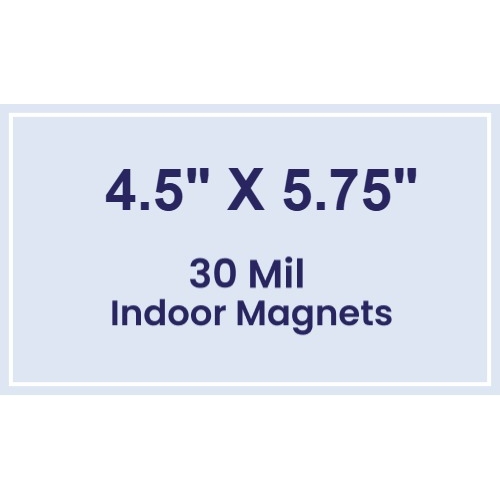 Magnet - 4.5x5.75 Square Corners - 30 Mil