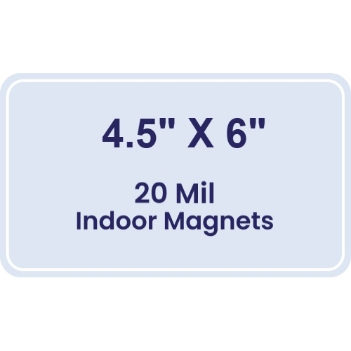 Magnet - 4.5x6 Round Corners - 20 Mil