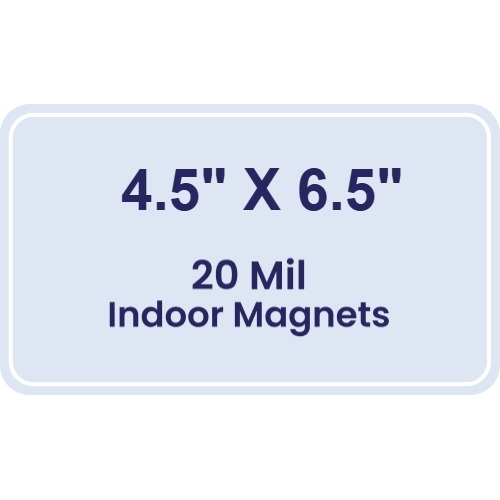 Magnet - 4.5x6.5 Round Corners - 20 mil