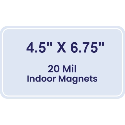 Magnet - 4.5x6.75 Round Corners - 20 Mil