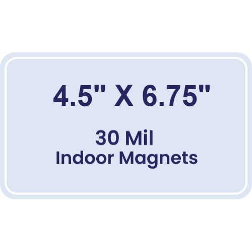 Magnet - 4.5x6.75 Round Corners - 30 Mil