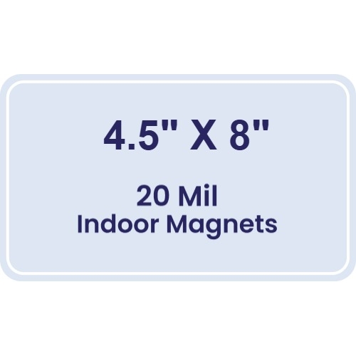 Magnet - 4.5x8 Round Corners - 20 mil