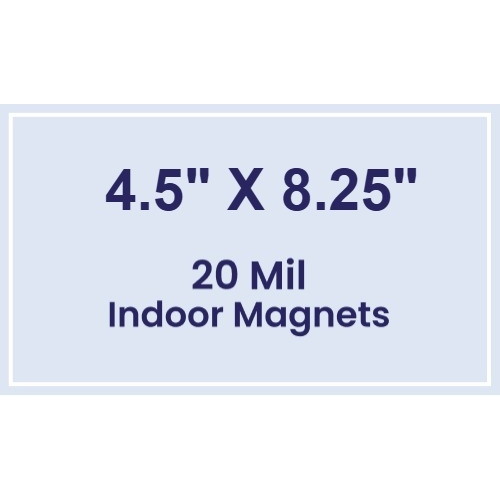 Magnet - 4.5x8.25 Square Corners - 20 mil