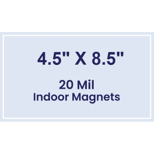 Magnet - 4.5x8.5 Square Corners - 20 mil