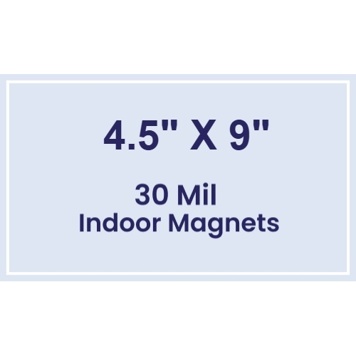 Magnet - 4.5x9 Square Corners - 30 Mil
