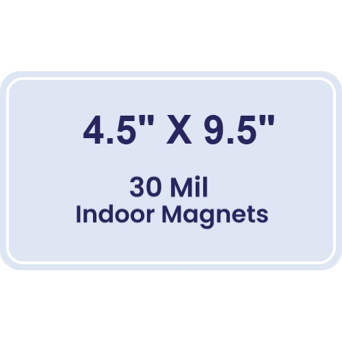 Magnet - 4.5x9.5 Round Corners - 30 Mil