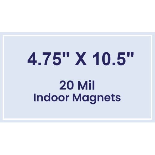 Magnet - 4.75x10.5 Square Corners - 20 mil