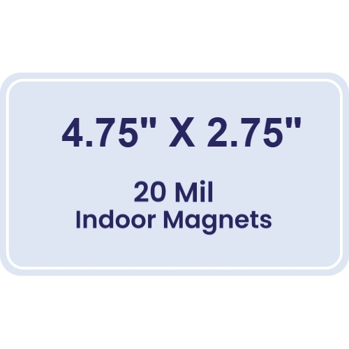 Magnet - 4.75x2.75 Round Corner - 20 Mil