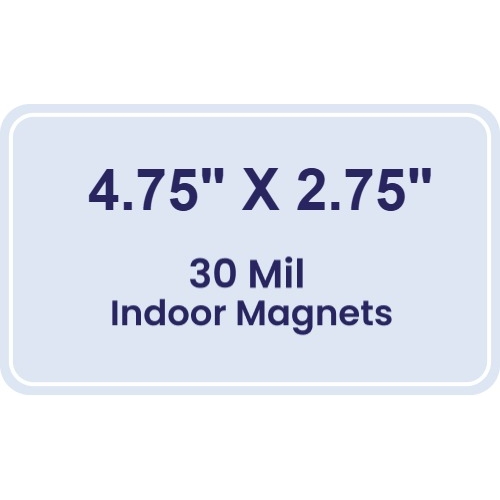 Magnet - 4.75x2.75 Round Corner - 30 Mil