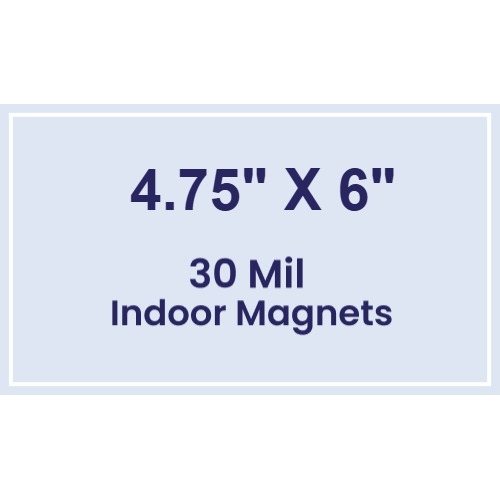 Magnet - 4.75x6 Square Corners - 30 Mil
