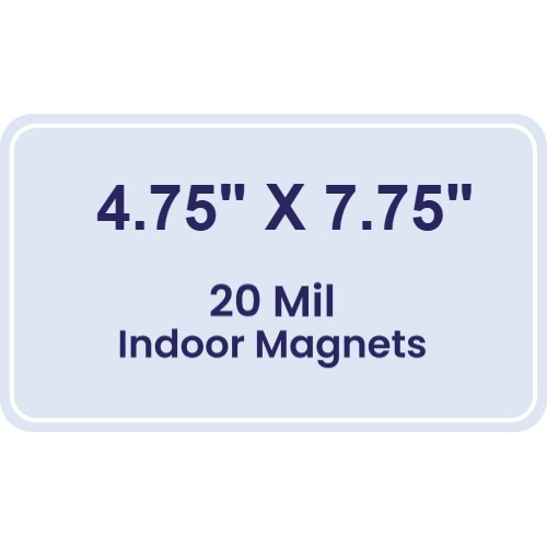 Magnet - 4.75x7.75 Round Corners - 20 mil