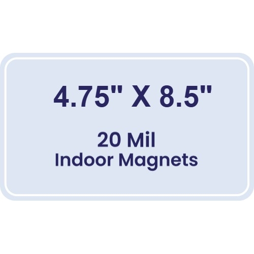 Magnet - 4.75x8.5 Round Corners - 20 mil
