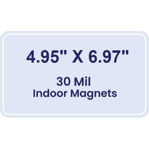 Magnet - 4.95x6.97 Round Corners - 30 Mil