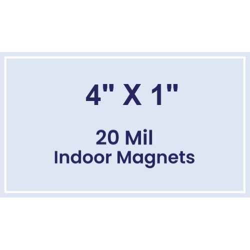 Magnet - 4x1 Square Corners - 20 Mil