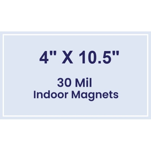 Magnet - 4x10.5 Square Corners - 30 Mil