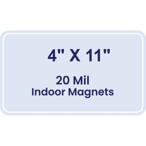 Magnet - 4x11 Round Corners - 20 mil