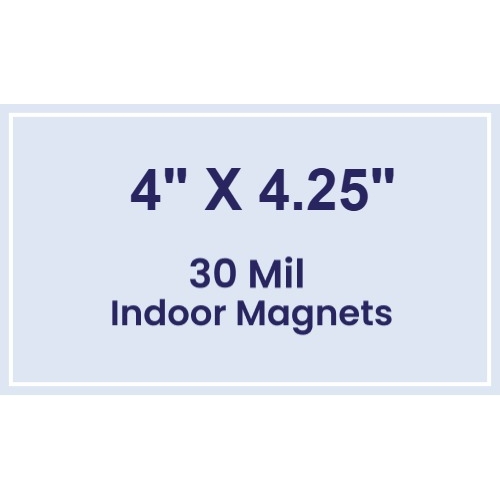 Magnet - 4x4.25 Square Corners - 30 Mil