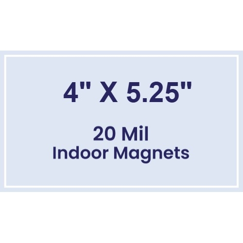 Magnet - 4x5.25 Square Corners - 20 Mil