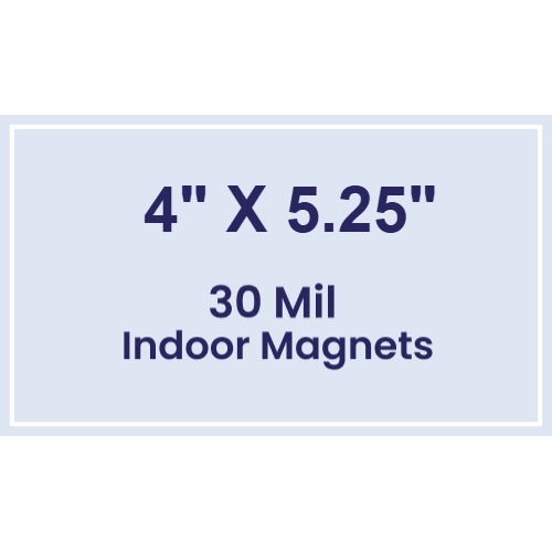 Magnet - 4x5.25 Square Corners - 30 Mil