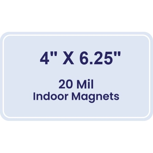 Magnet - 4x6.25 Round Corners - 20 mil
