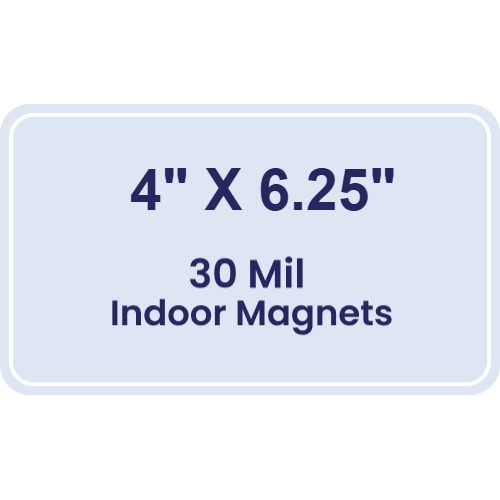 Magnet - 4x6.25 Round Corners - 30 Mil
