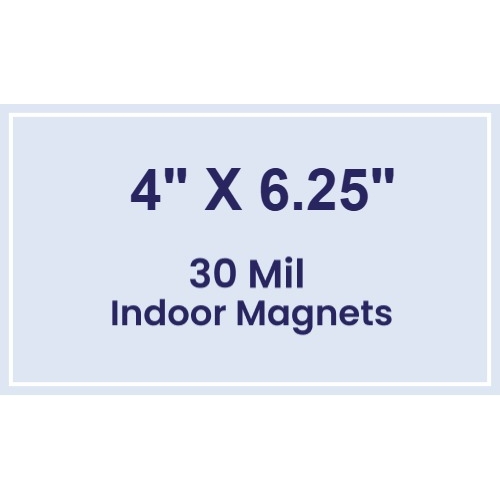 Magnet - 4x6.25 Square Corners - 30 Mil