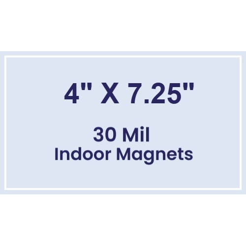 Magnet - 4x7.25 Square Corners - 30 Mil