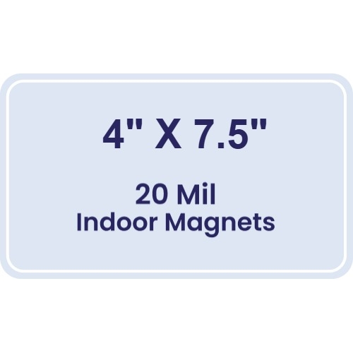 Magnet - 4x7.5 Round Corners - 20 mil
