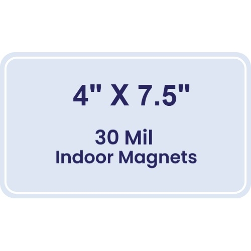 Magnet - 4x7.5 Round Corners - 30 Mil