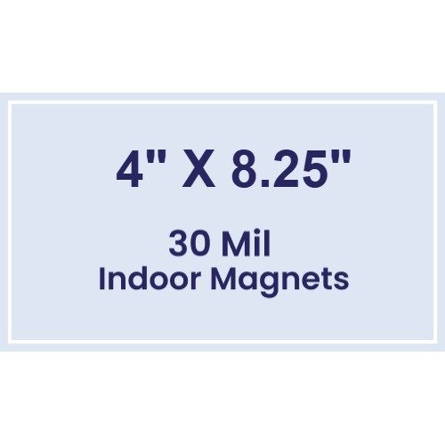 Magnet - 4x8.25 Square Corners - 30 Mil