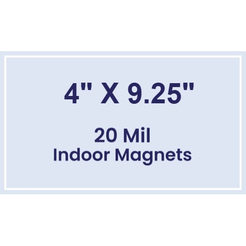 Magnet - 4x9.25 Square Corners - 20 mil