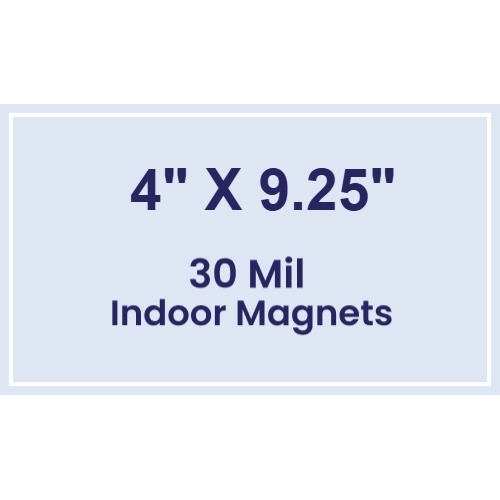 Magnet - 4x9.25 Square Corners - 30 Mil