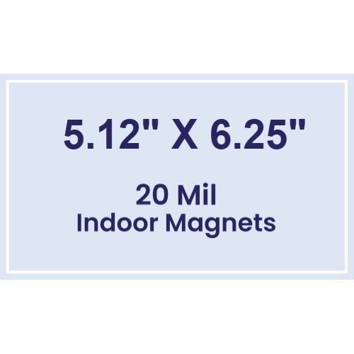 Magnet - 5.12x6.25 Square Corners - 20 Mil